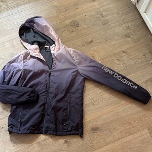 New Balance Gradient Purple and Pink Windbreaker